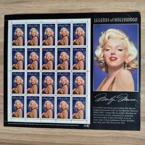 Vintage 1995 USPS Legends of Hollywood Marilyn Monroe 32¢ Stamp Sheet